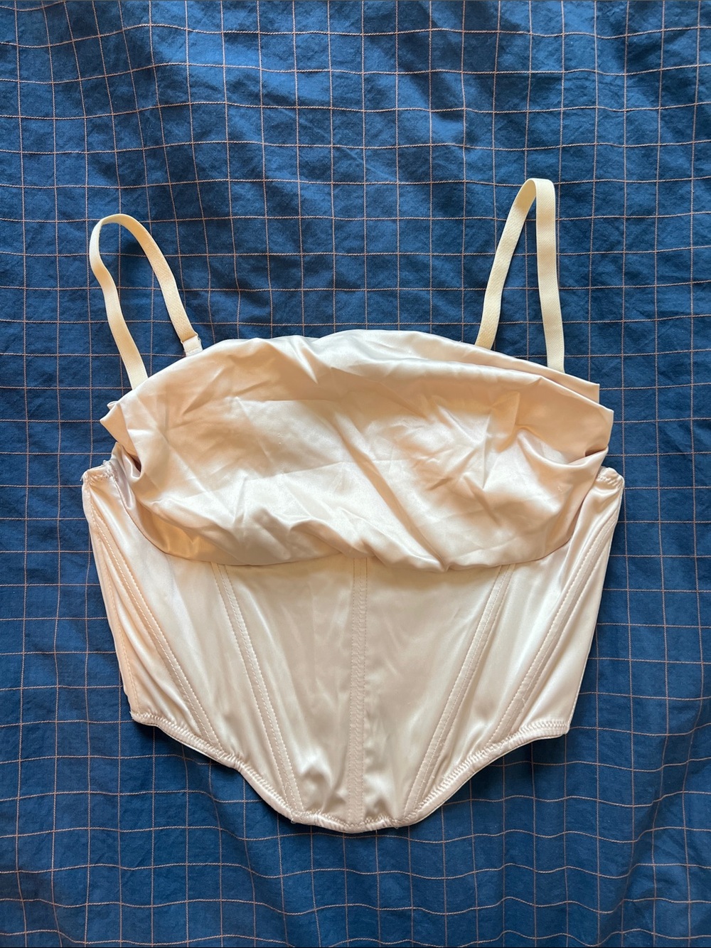 Urban outfitters lexi satin corset top - size xs